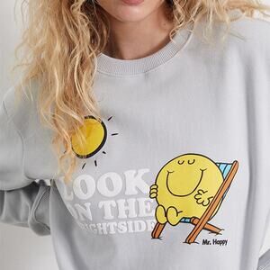 Pacsun Exclusive / Samii Ryan x Little Miss Look On The Bright Side Crew Neck
